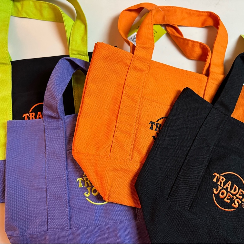 Trader Joe's Reusable Halloween Tote Bags Set